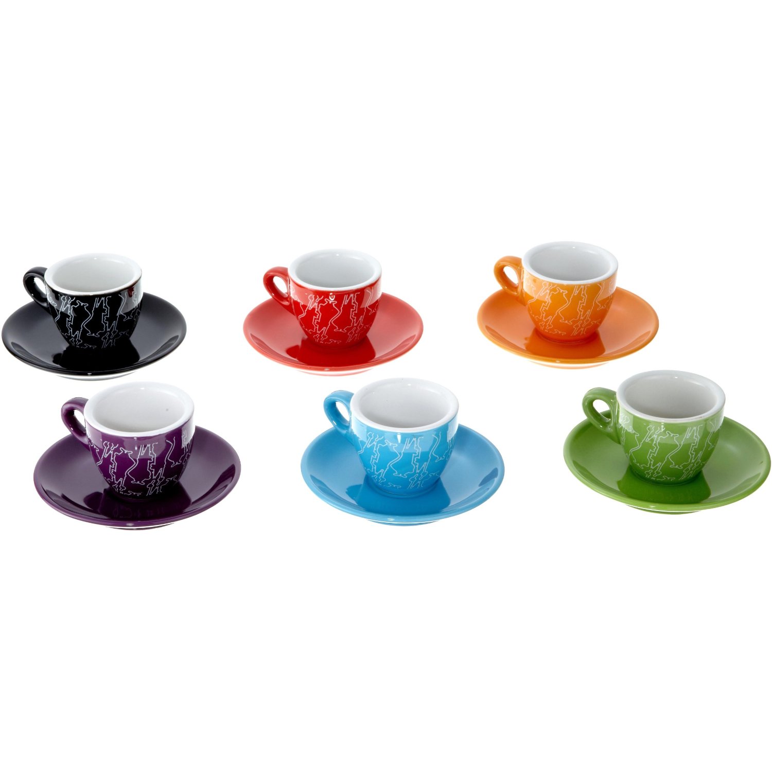 "I COLORATI" Set of 6 espresso cups